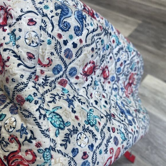 Vera Bradley Quilted Iconic Campus Backpack SEA LIFE Large - Picture 16 of 16